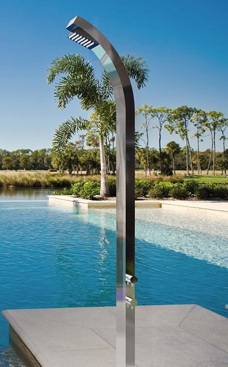 outdoor swimming pool showers